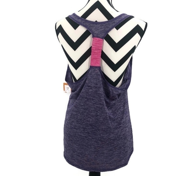 NWT Avia Racerback Athletic Tank Top Purple XL - Picture 2 of 5